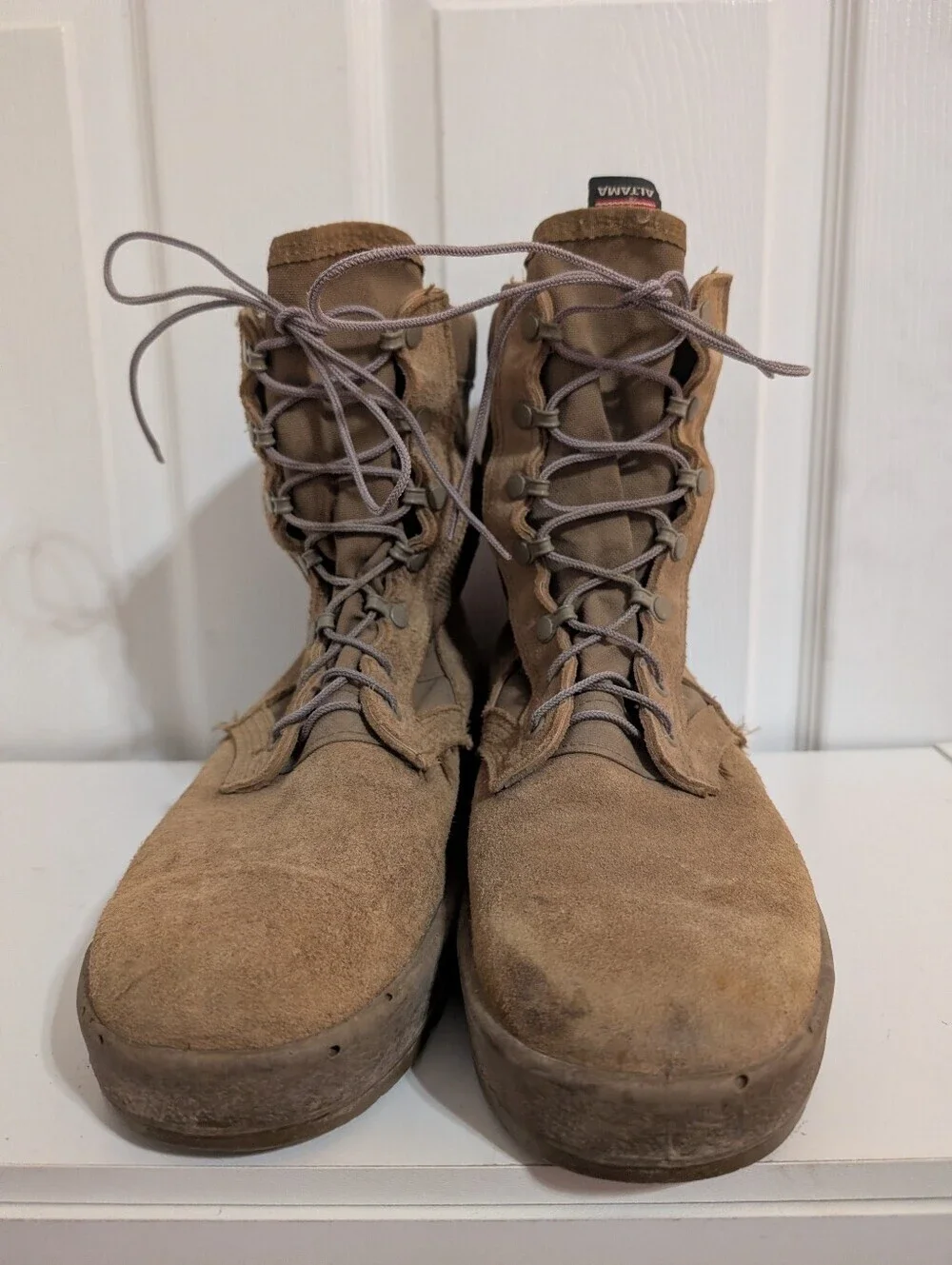 Altama Mens Combat Boots Coyote Brown Tan Vibram Leather Military Size 10 Wide